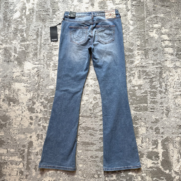 True Religion Becca Mid Rise Boot Cut Jeans Size 28 NWT Minor Flaw - Picture 2 of 13